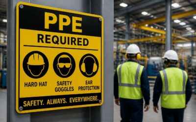ppe signs meeting OSHA standards for safety